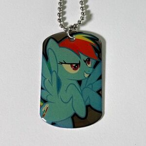 My Little Pony Rainbow Dash Series 1 Dog Tag + Chain (B9)